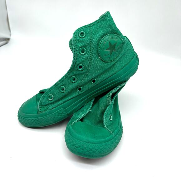 Converse Chuck Taylor All Star Hi 'Monochrome Bosphorus Green Big Kid Size 13.5 - Picture 2 of 13